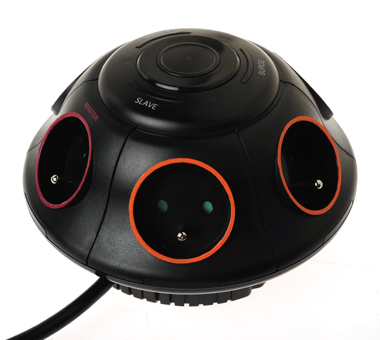 法式6孔主從裝置插座 - 節能插座