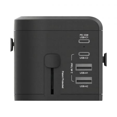 4 USB萬國旅行充電插座支援最高Type C PD 33W 輸出