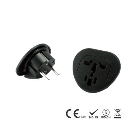 萬國轉歐式3極接地插頭 - 萬國轉歐式3極接地插頭