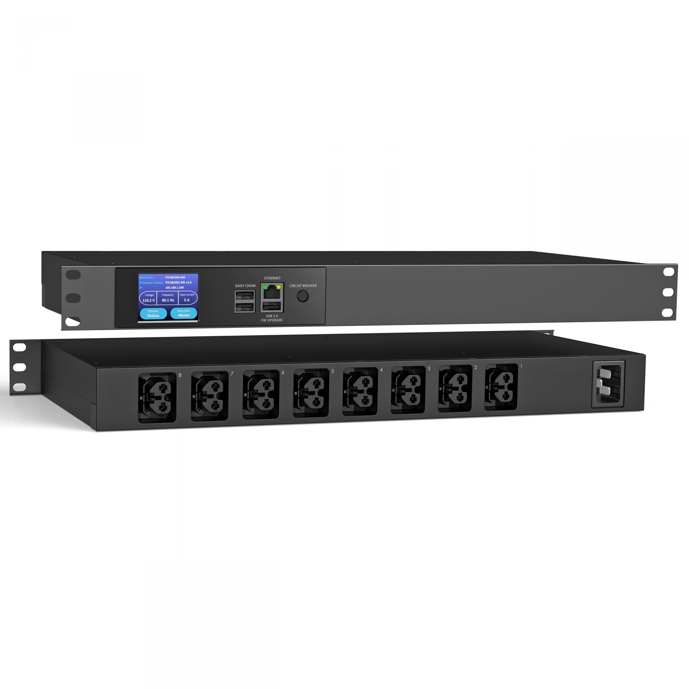 歐格的SMARTPDU 使用此獨一無二的十字形IEC插座的專利設計,
提供給數據運算中心,作為AI或數位運算器的高電流電源分配器