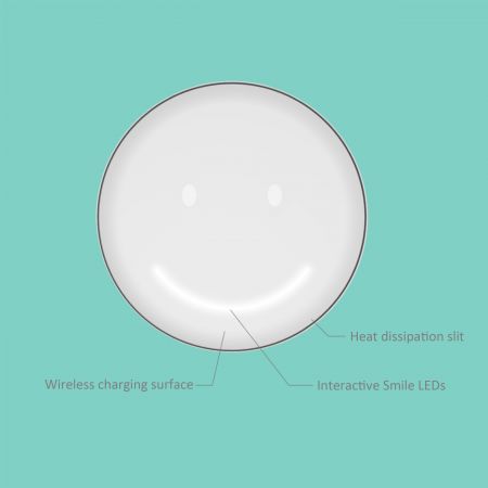 PD/QC 微笑互動無線充電器